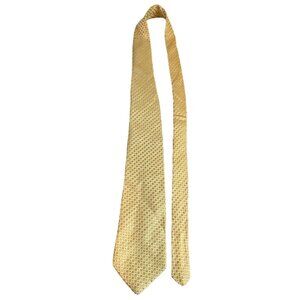 Jones New York Silk Necktie Gold Polka Dot Luxury Business Formal Dad Gift